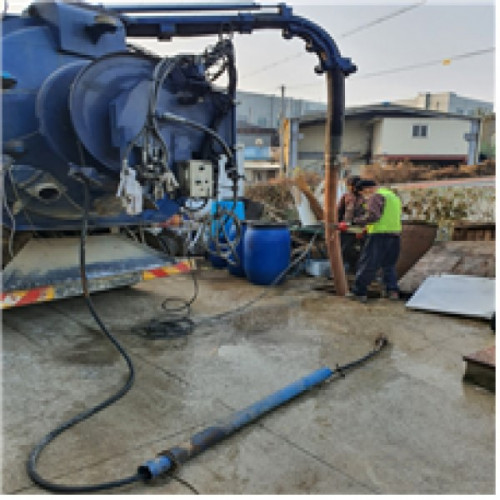 김포 원산리 가온누리푸드 오수라인 및 맨홀 준설작업(1)